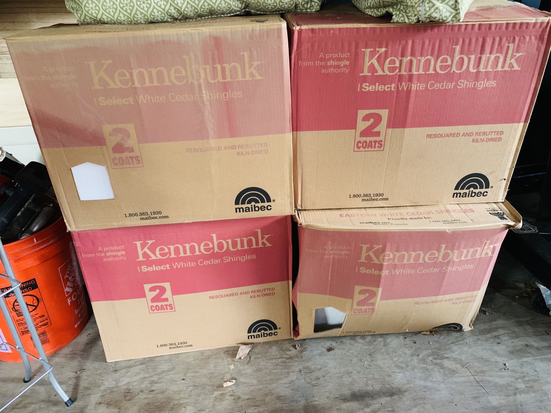 Maibec Kennebunk Select White Cedar Shingles 4 bundles