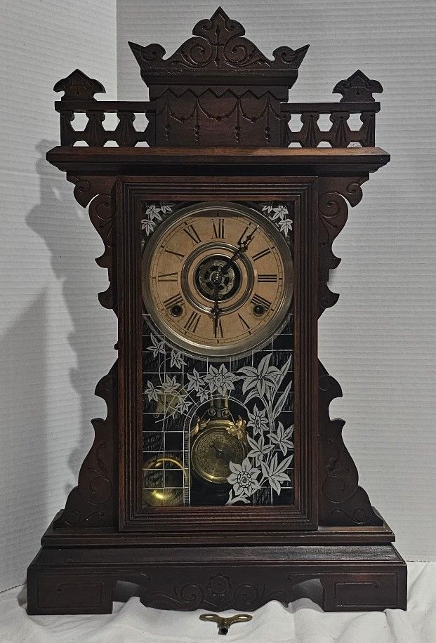 Antique American Wm L Gilbert Alarm Clo K