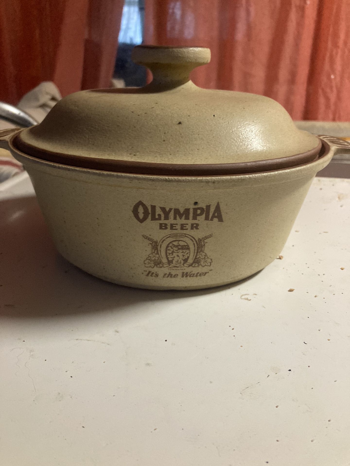 Olympia beer advertising Stoneware