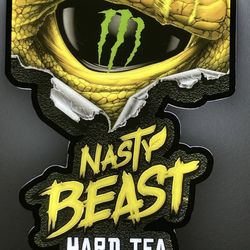 MONSTER ENERGY LED BAR NEON SIGN NASTY BEAST HARD TEA LED BAR LIGHT MAN CAVE