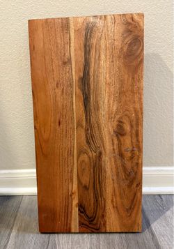 Acacia Wood Serving Board Display Riser Stand 20”x10”x1” Rustic Handmade