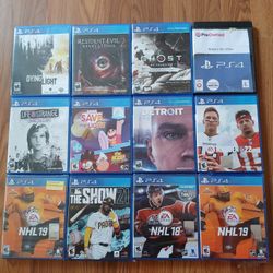 Playstation 4 PS4 video games Read description
