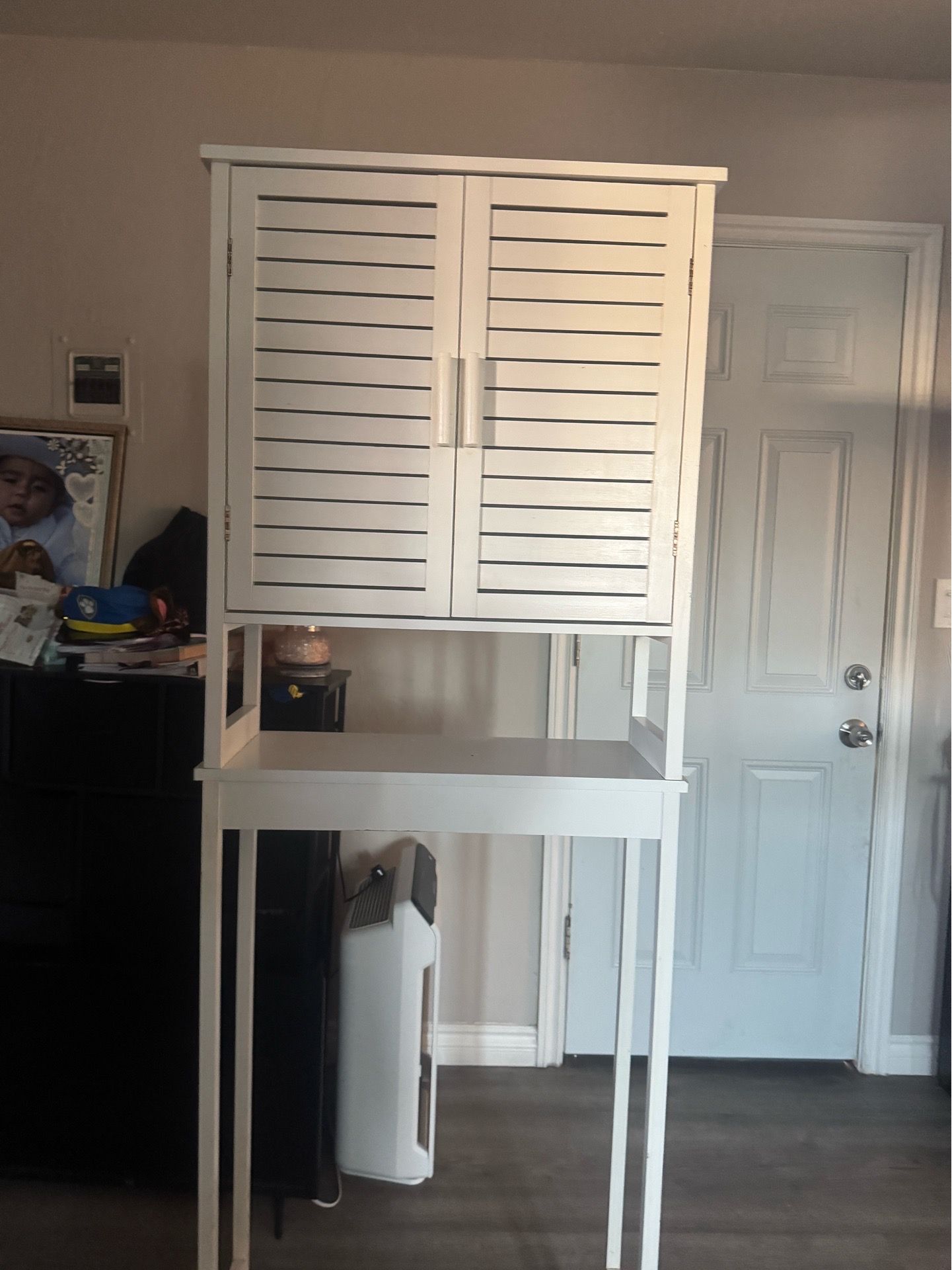 Over toilet cabinet shelf