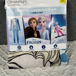 New Girls Warm Underwear  Size M (8-10) 