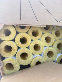 Fiberglass Pipe Insulation Sections – Box of 12+