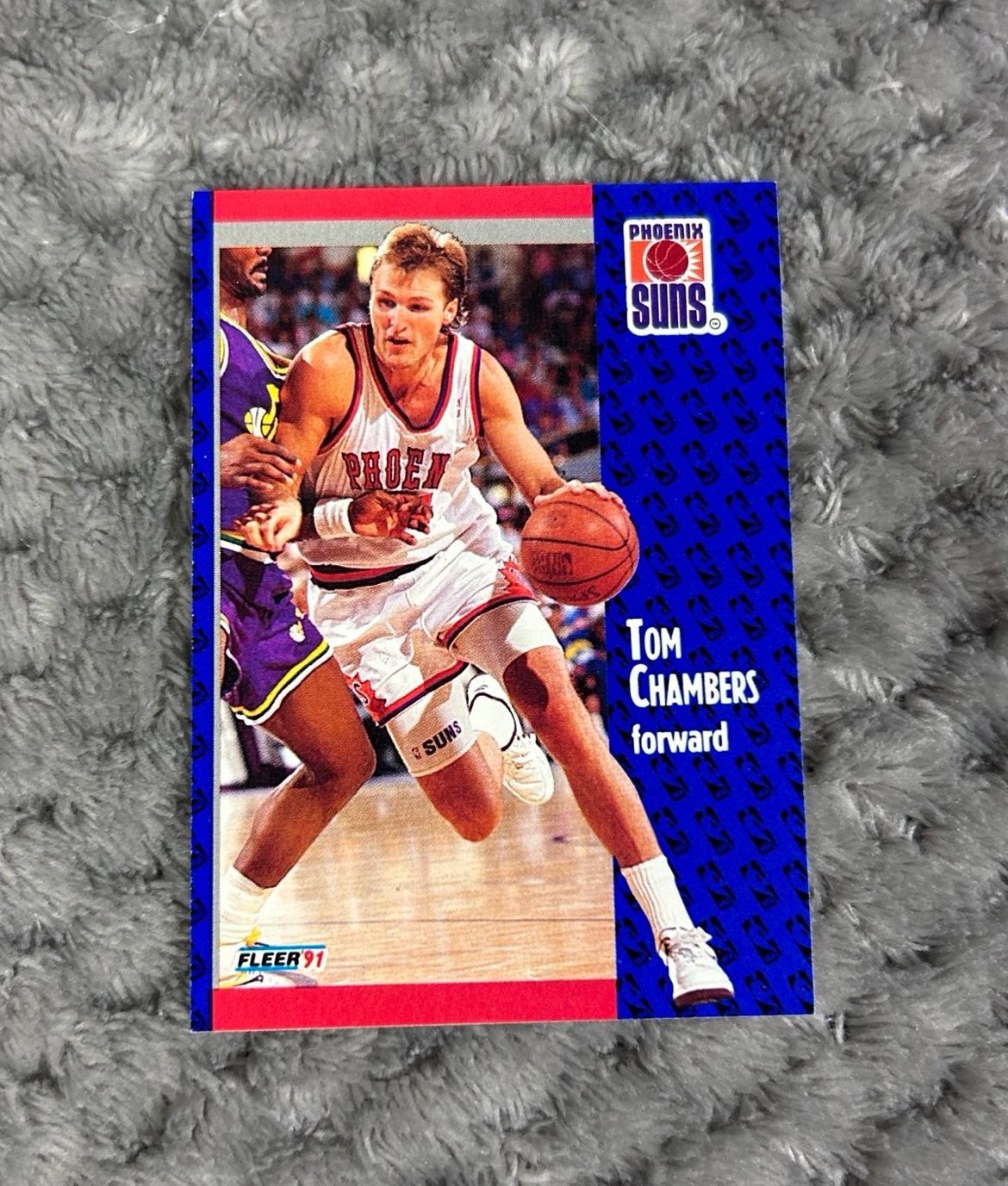 1991 Fleer Basketball Tom Chambers Card