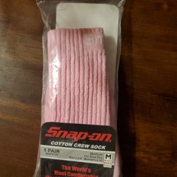 Snap-On Ladies Pink Socks- New!