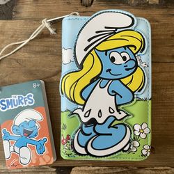 NWT Smurf Loungefly Wallet 