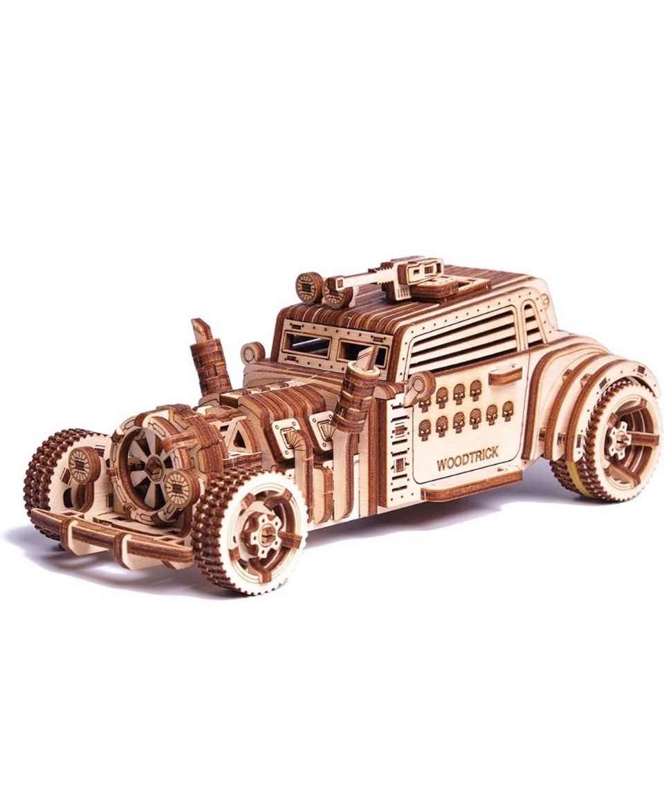 Wood Trick Apocalyptic Car 3D Wooden Puzzles for Adults and Kids to Build - Rides up to 26 feet (NEW/SEALED)