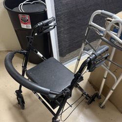 4 Wheel Walker With Seat 