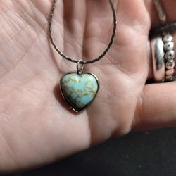 Turquoise Heart Necklace 