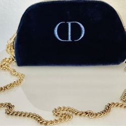 Dior blue purse.