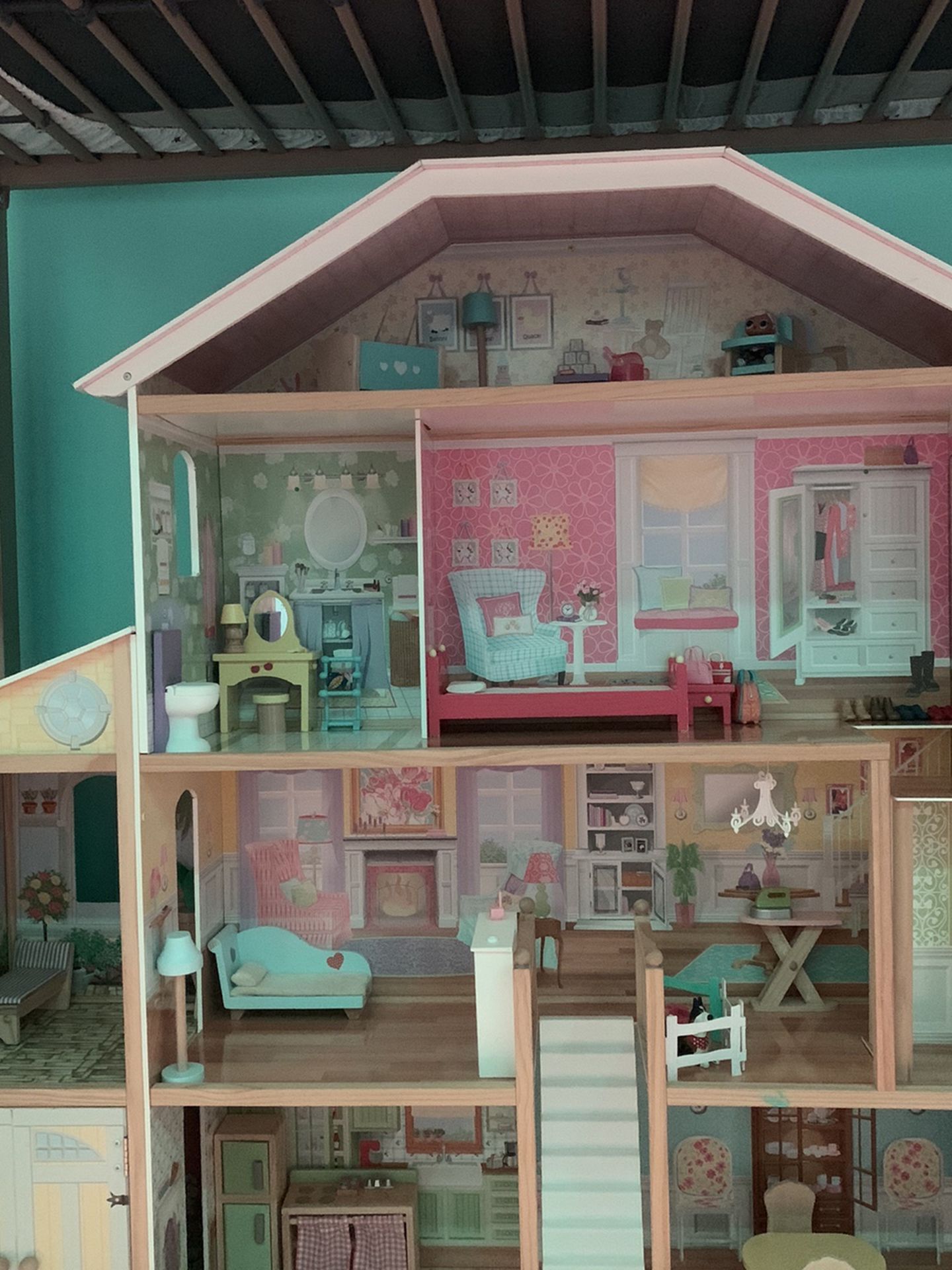 Doll/Barbie House Barely Used About a Year Old