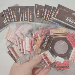 EK Success Letter Press Set/16 Fabric Tabs BNIP 
