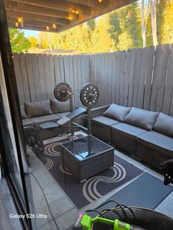 6 seater patio set with table