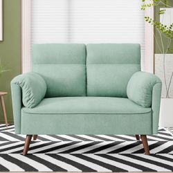 Indoor Mint Green Loveseat New Fully Assembled 