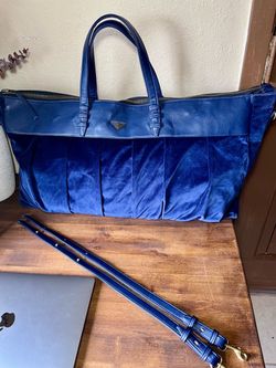 100% Full Vegan Leather and Suede XL Bag/Travel Tote
