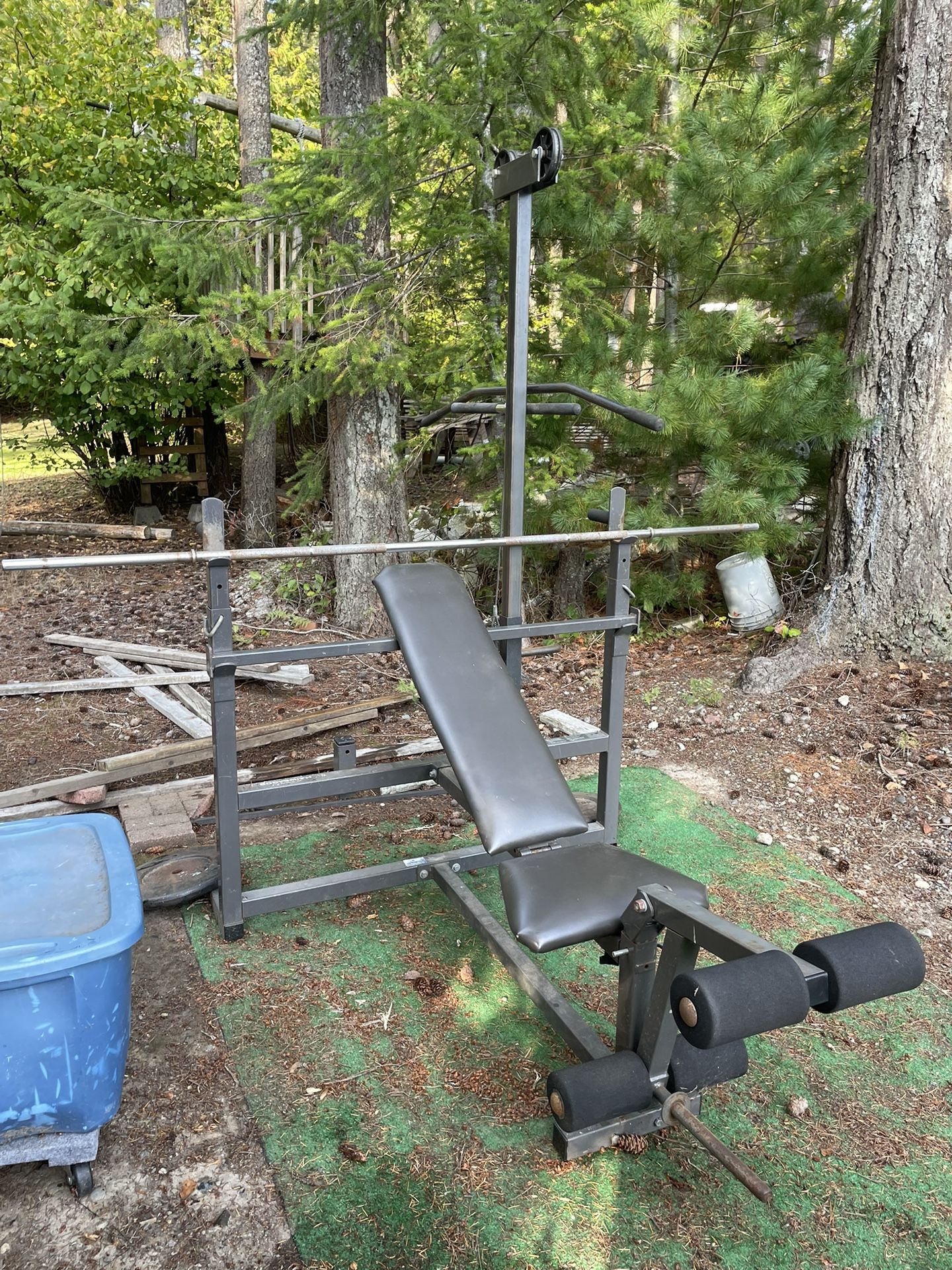 Bodysmith Weight Bench Workout Set.