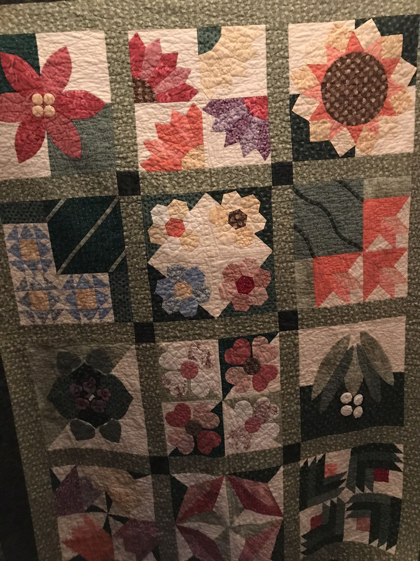 Machine stitch quilt