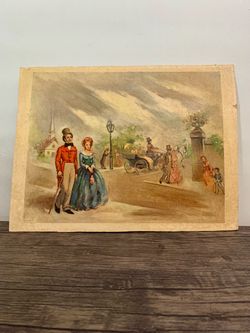 Vintage 1961 Victorian Style Art Print By Florence Kroger