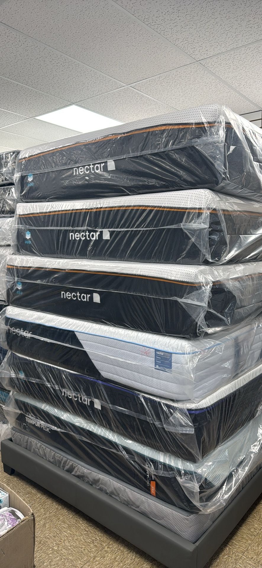 Nectar Premier Copper Memory Foam Queen size mattress 14” inches $229 only  Close out deals