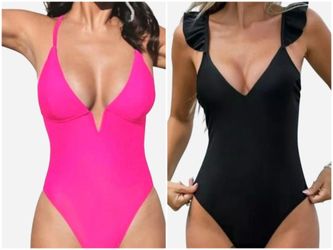 Ladies One Piece Swimsuits Size SMALL