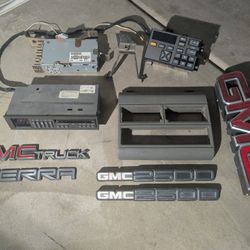 Original GMC Truck Decals And Radio 1994