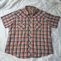 Wrangler Western Plaid Short Sleeve Shirt