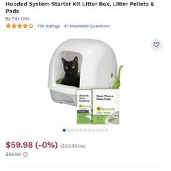 Breeze Litter Box System With 4 New Packs Of Litter Refills And 40ct New Cat Pad Refills