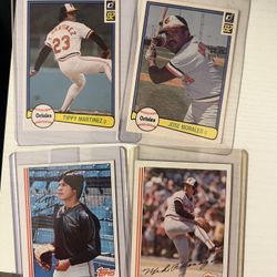 Orioles Greats! 1982 Baseball Cards Lots 4 Cards