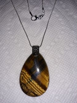 Beautiful Natural Brown Pietersite necklace