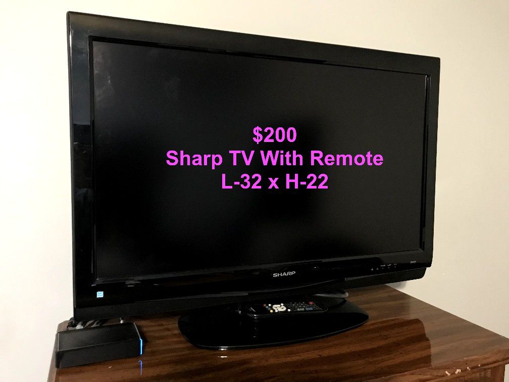 32" Sharp Flat Screen TV Reduced!
