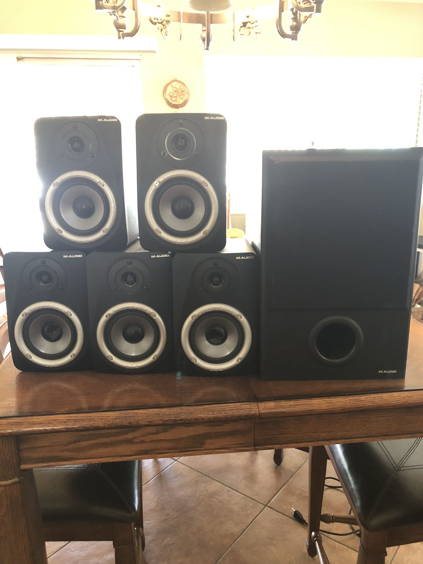 Studio Speakers. M Audio Studiophile Lx4 speaker Set.