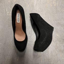 steve madden black heels size 10