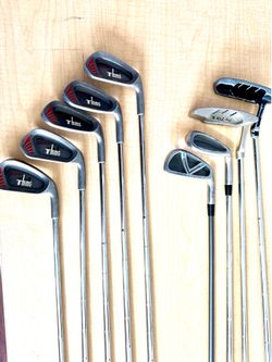 Mixed 13 Used Golf Clubs – Woods, Irons & Driver – Starter Set