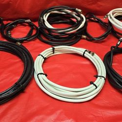 COAX CABLES (17) ASSORTED SIZES $10