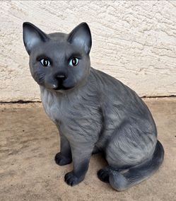 Vintage 1988 Ceramic Cat Decoration