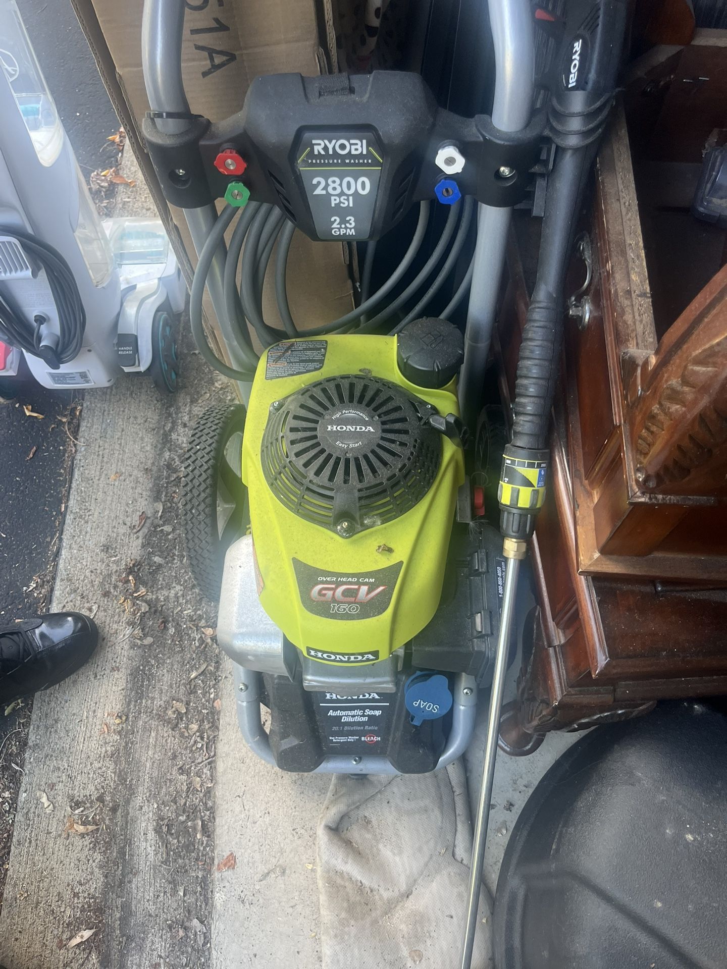 Ryobi Honda Pressure Washer