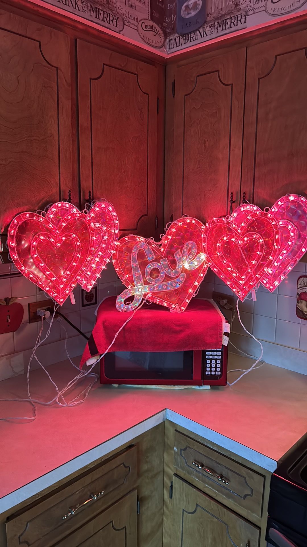 holographic valentines cards Cupid's Holo Touch Stickers main image 1