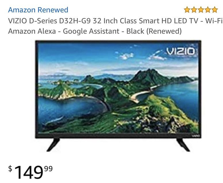 Vizio Model # D32h-G9 32 inch Smart Tv