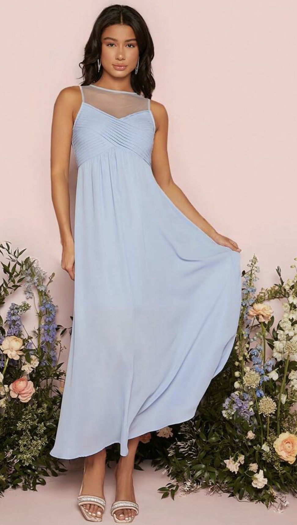 New Light Blue Bridesmaids Or Prom Dress Size S And  M