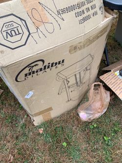Pilates bench in box
