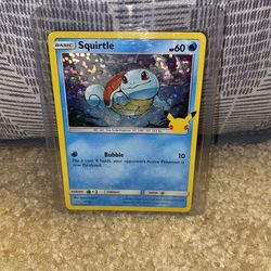 Pokemon Squirtle 17/25 HOLO 25th Anniversary