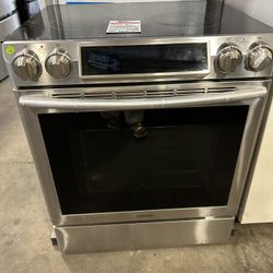 Stainless Steel Slide In Electric Stove Preowned 