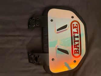 Battle Adult Iridescent Chrome Football Back Plate