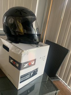 Youth Black Motorcycle helmet