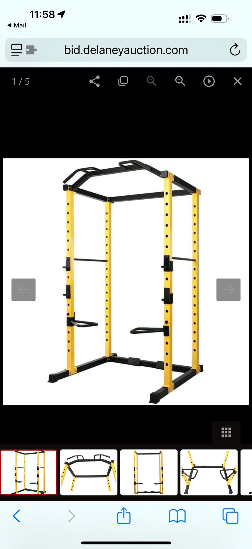 BalanceFrom PC-1 Series 1000lb Capacity Multi-Function Adjustable Power Cage Power Rack
