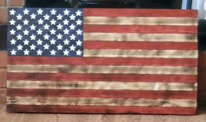 Wooden Flags And Other Items Made