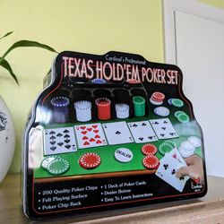 Deluxe Texas Hold 'Em Set in Tin - Cardinal Industries