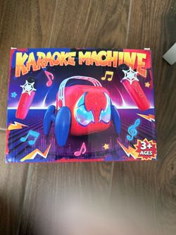 Kids’ Karaoke Machine with 2 Microphones – Brand New – $30